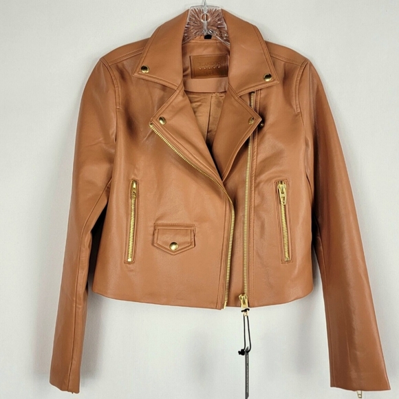 Blank NYC BNWT vegan leather biker moto jacket Medium - Picture 6 of 12